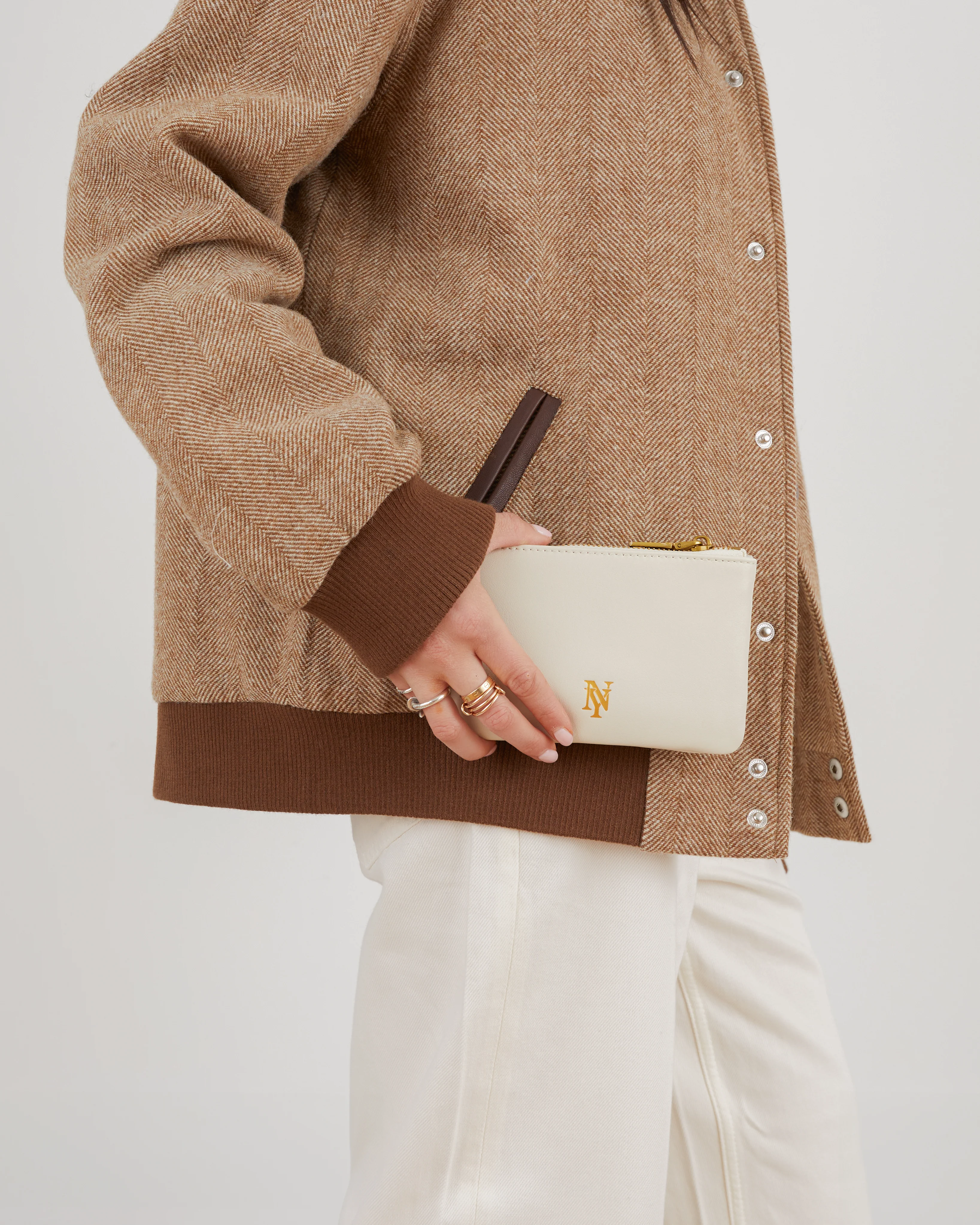 Signature Small Leather Zip Pouch - Image 12