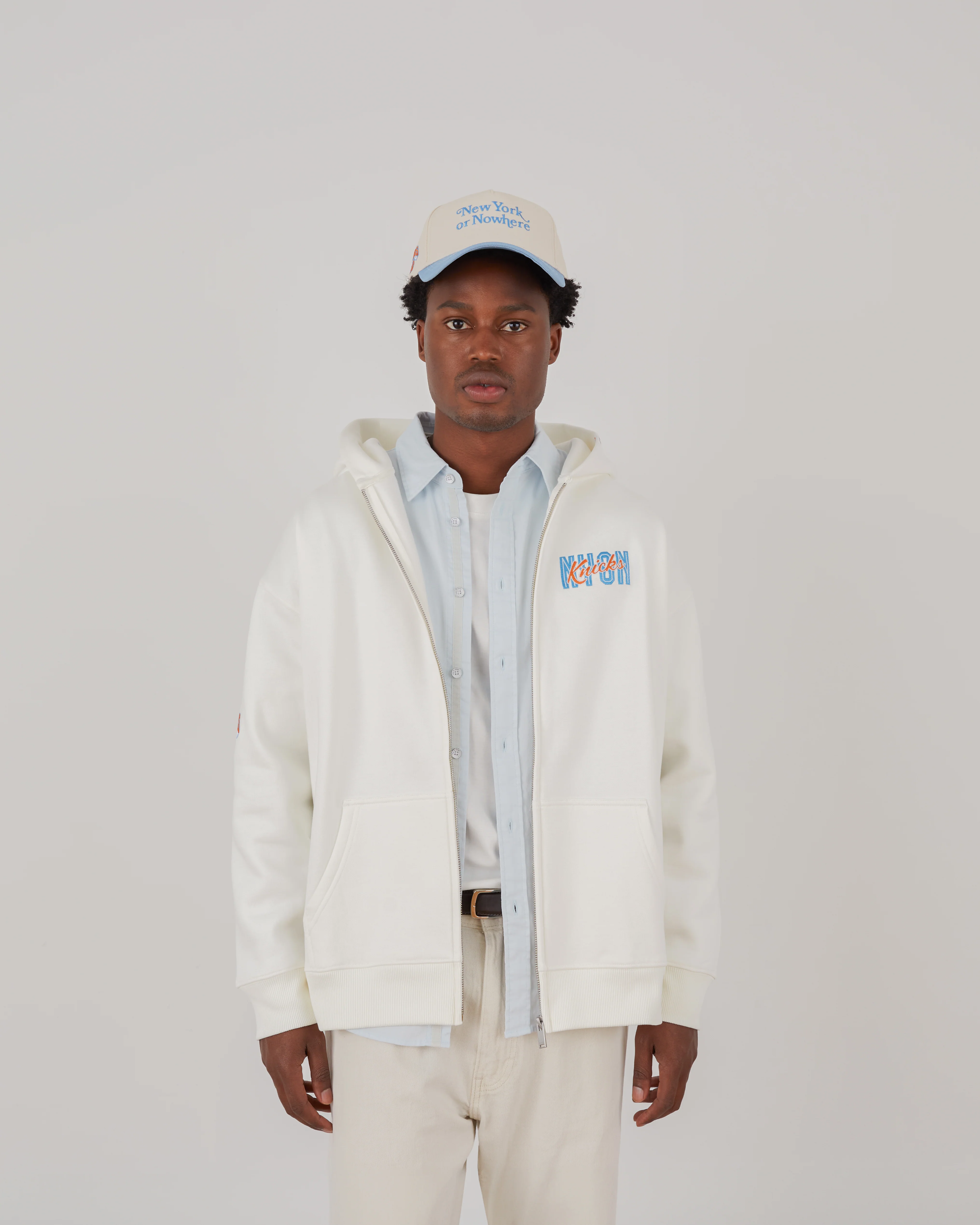 Knicks Crisscross Zip Hoodie - Image 4