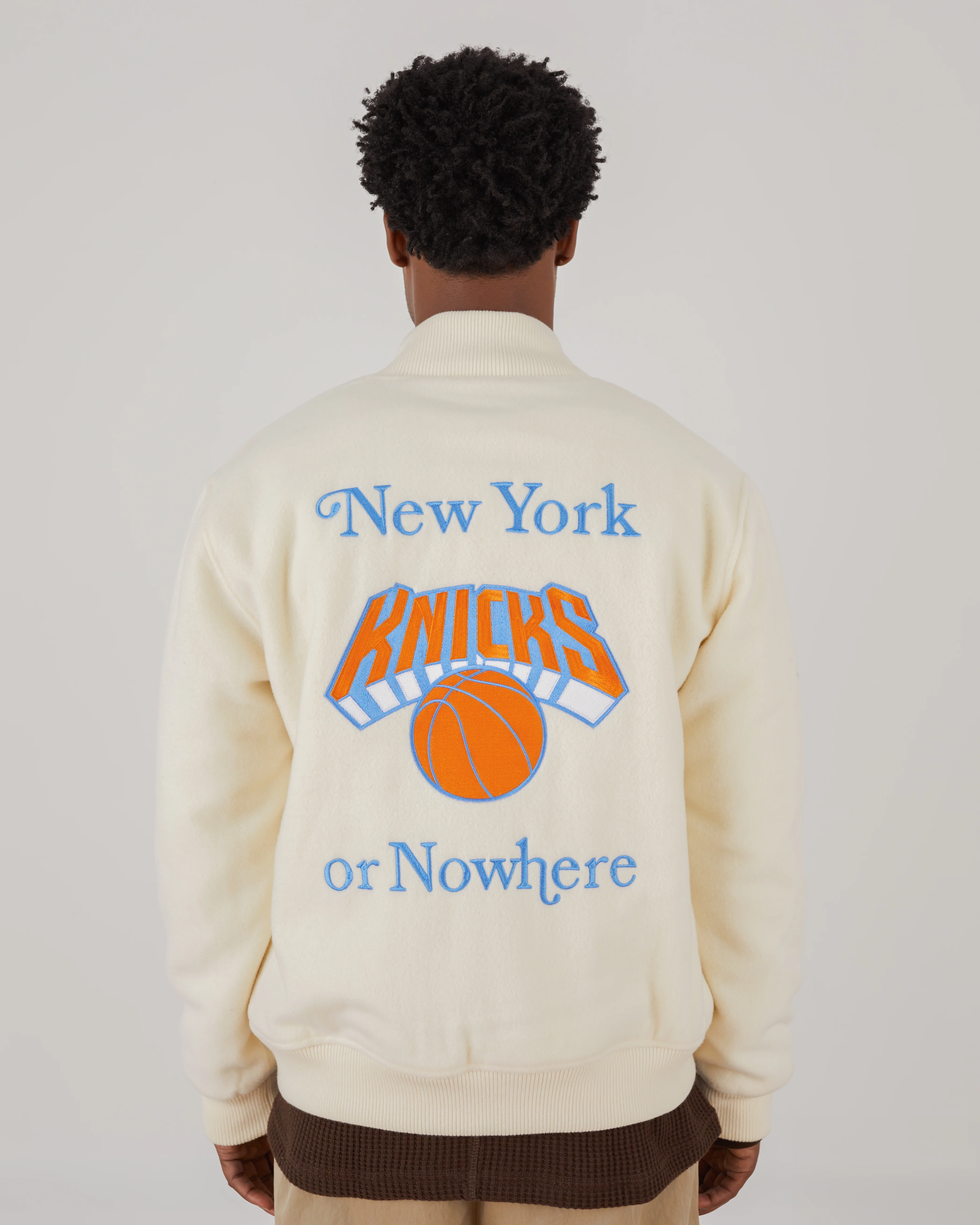 Knicks Give and Go Varsity Jacket - Image 5